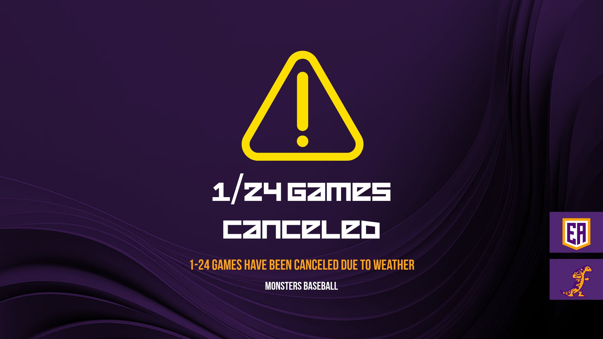 Canceled-Baseball Games 1-24