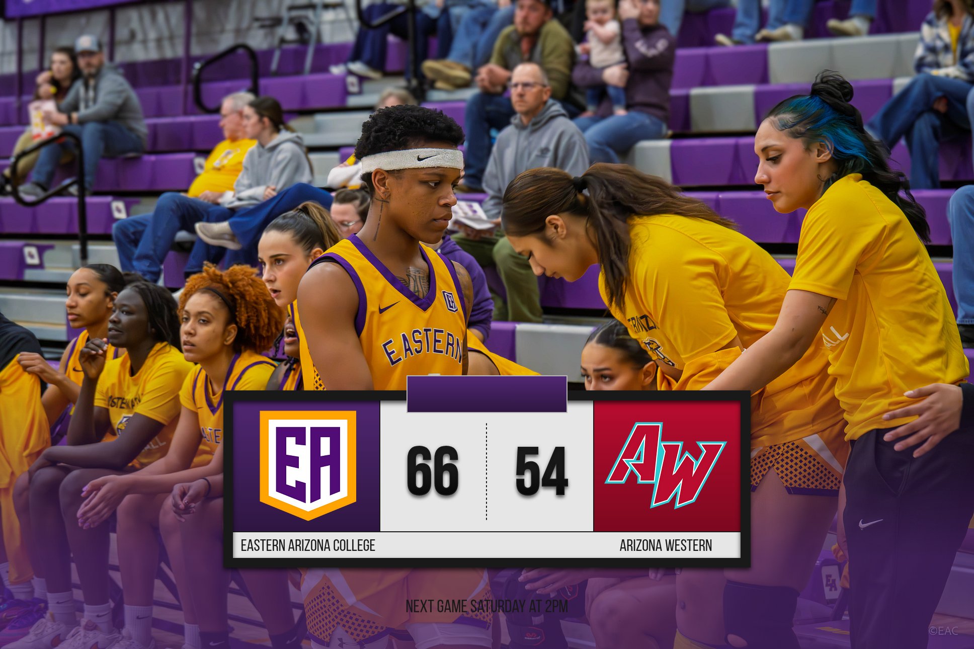 EAC Splits Doubleheader with Arizona Western at Home