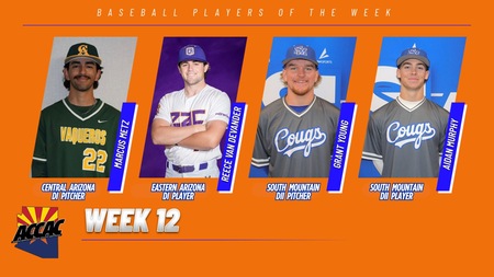 ACCAC Week 12 Player of the Week Reece Van Devander