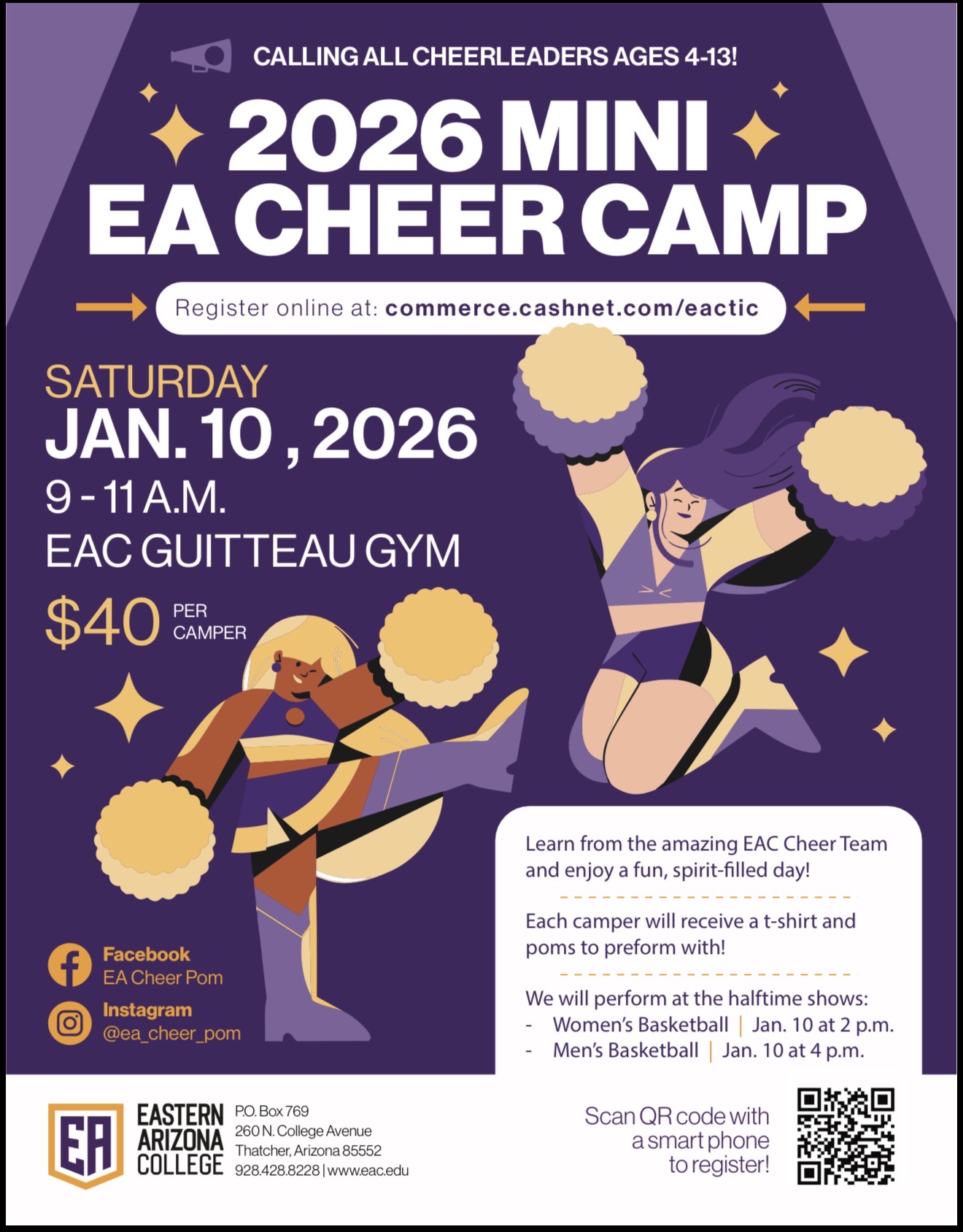 Jan 10- Mini Cheer Camp