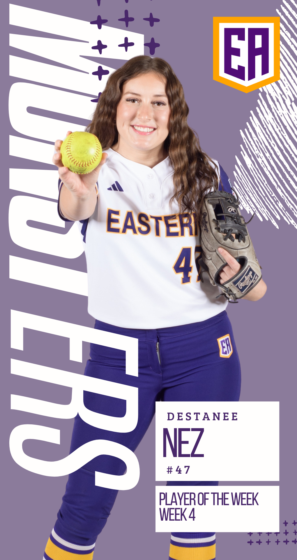 Destanee Nez- ACCAC Softball Player of the Week-Week 4
