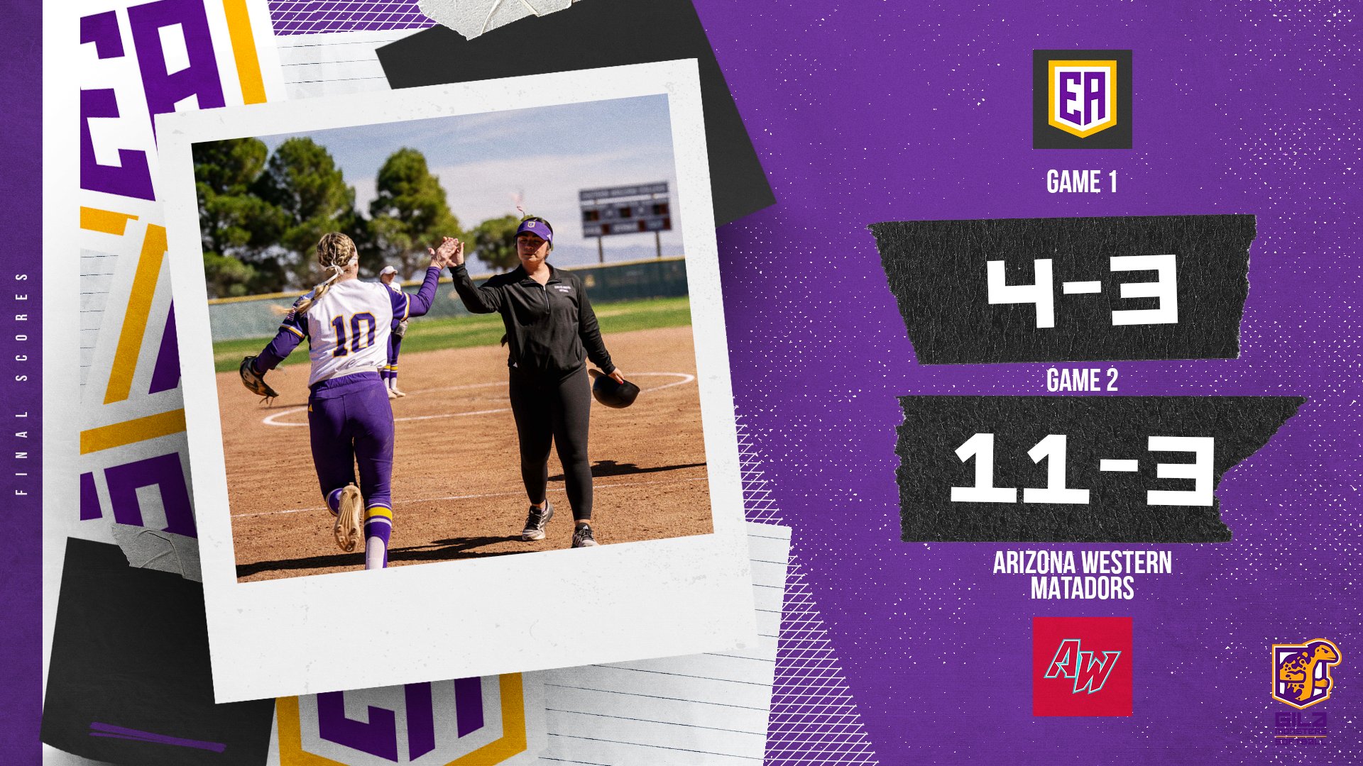 EAC Softball Splits Four-Game Series With Arizona Western