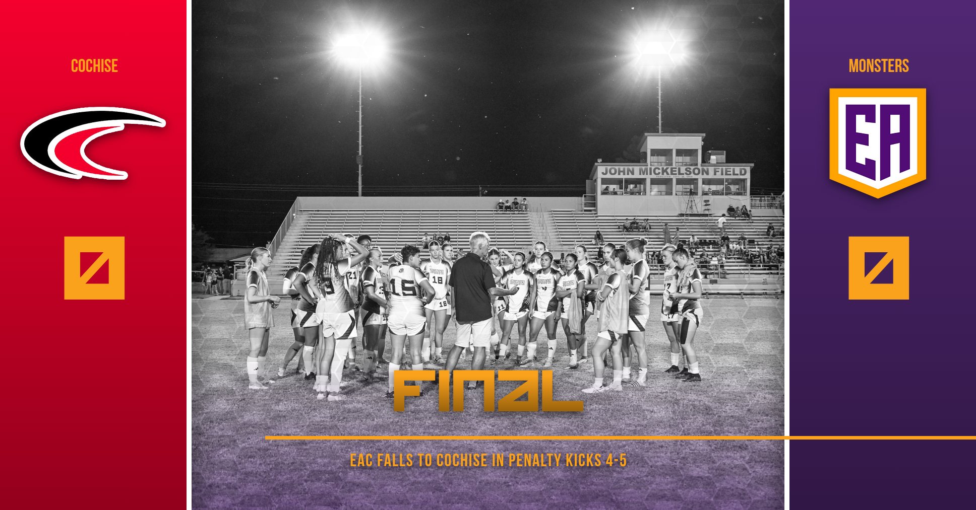 Lady Monsters Fall in Penalty Kicks to Cochise in Region I Semifinal